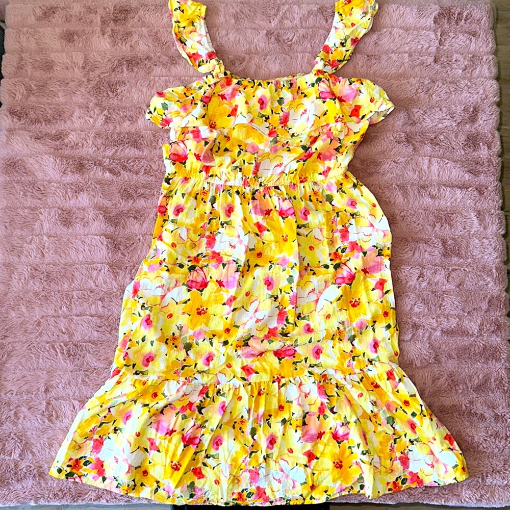 Lauren Conrad yellow floral dress